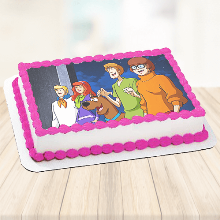 Scooby Vanilla Photo Cake