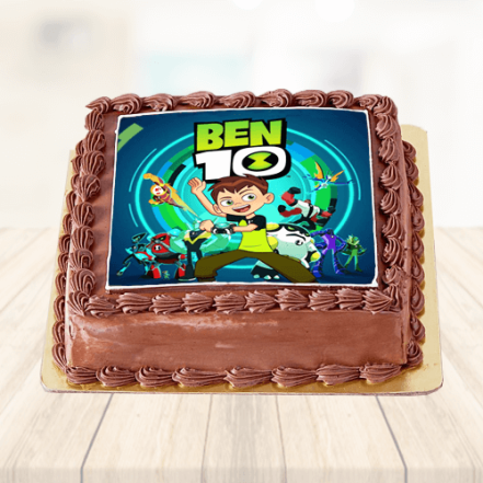 Ben 10 Chocolate Photo Cake