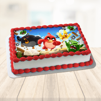 Angry Birds Photo Cake