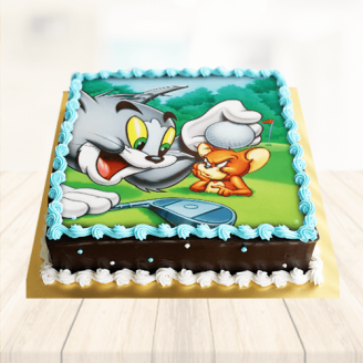 Tom & Jerry Photo Cake 