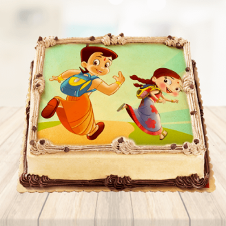 Bheem n Chutki Photo Cake