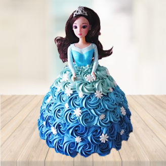 Cute Princess Barbie Doll Cake