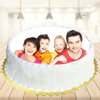 Photo Cake For Happy Family