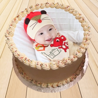 Yummy Butterscotch Photo Cake