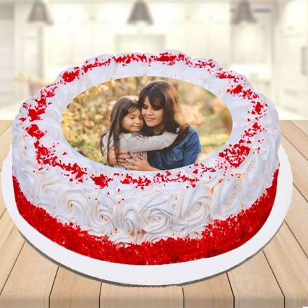 Mother's Special Red Velvet Photo Cake