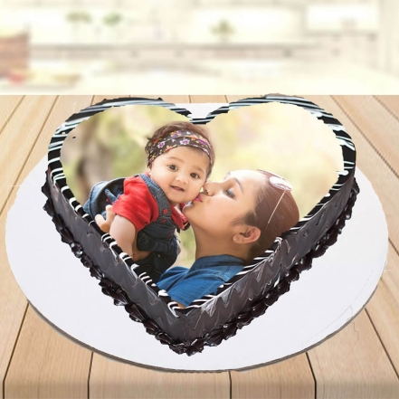 Photo Cake For Mother Daughter