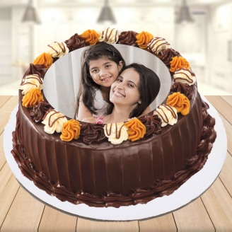 Sweet Chocolate Photo Cake