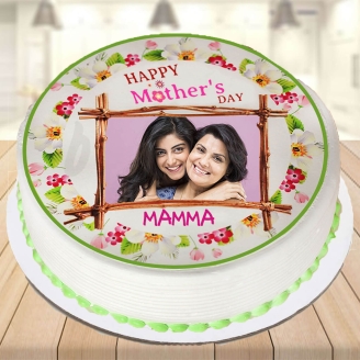 Happy Mother's Day Photo Cake