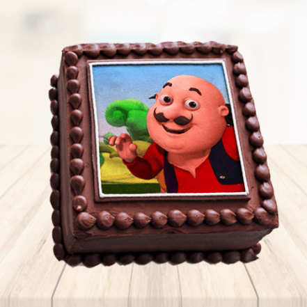 Motu Chocolate Photo Cake