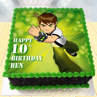 Special Ben Ten Photo Cake