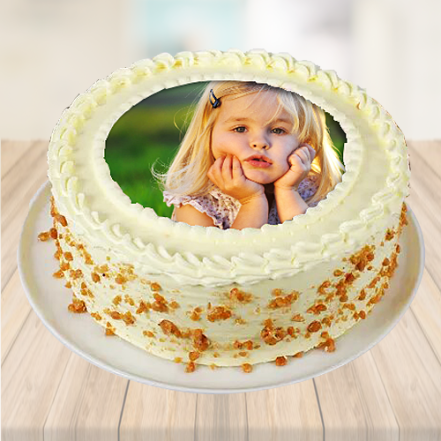 Butterscotch Photo Cake