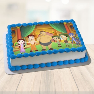 Chhota Bheem With Friends Photo Cake