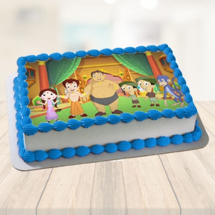 Chhota Bheem With Friends Photo Cake Chhota Bheem With Friends Photo Cake