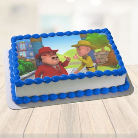 Motu Patlu Photo Cake