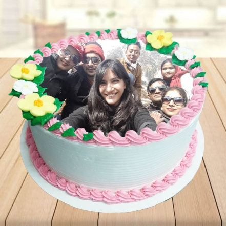 Selfie Family Photo Cake