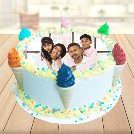 Family Photo Cake