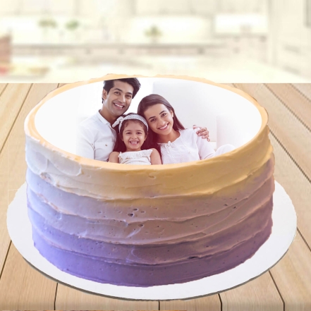 Photo Cake For Lovely Family