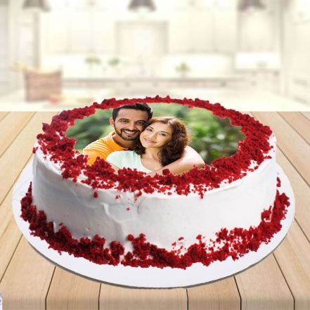 Special Round Photo Cake