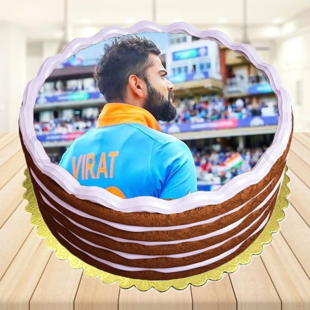 Luscious Round Photo Cake