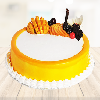Decorative Mango Cake