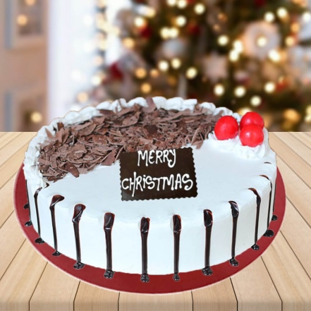 Merry Christmas Black Forest Cake
