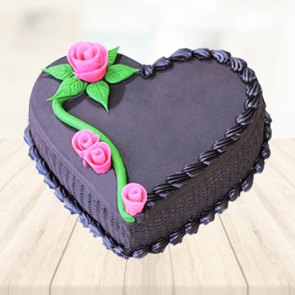 Heart Shape Chocolate Cake