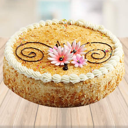 Decorative Butterscotch Cake