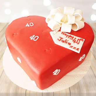 Red Velvet Fondant cake 
