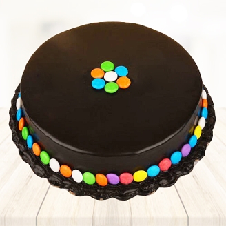 Decorated Chocolate Cake For Rakhi