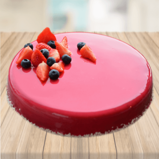 Rounded Red Velvet Cake