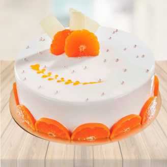 Vanilla Fruit Decorative Cake