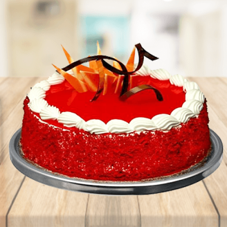 Decorated Red Velvet Cake