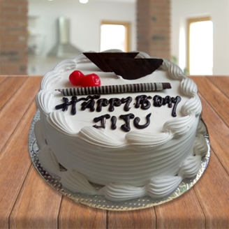 Premium Vanilla Cake For Jiju