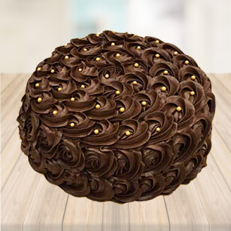 Dark Chocolate Rose Cake