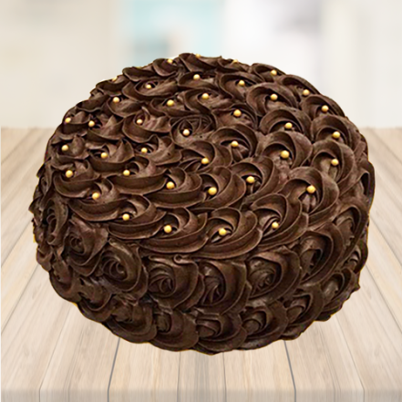 Dark Chocolate Rose Cake