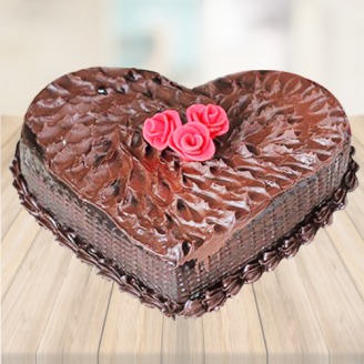 Heart Shape Chocolate Desert Cake