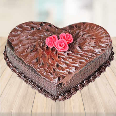 Heart Shape Chocolate Desert Cake