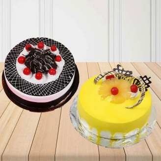 Black Forest and Pineapple Cakes