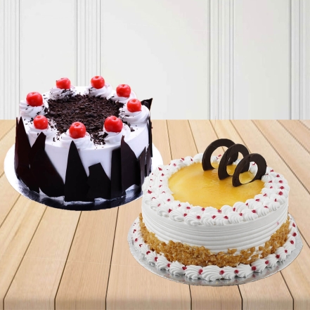 Black Forest and Butterscotch Cakes