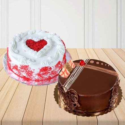 Red Velvet and Chocolate Cakes