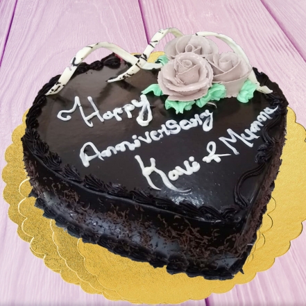 Happy Anniversary Chocolate Cake 