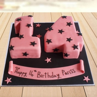 14th Birthday Special Cake For Girl