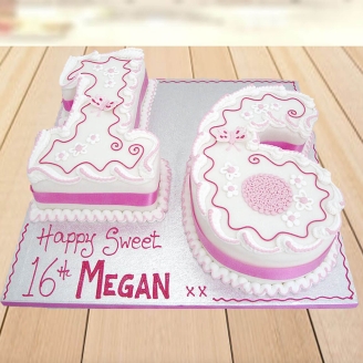 16th Birthday Special Cake For Girl