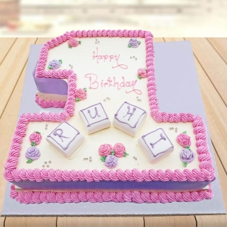 1st Birthday Cake for Girl