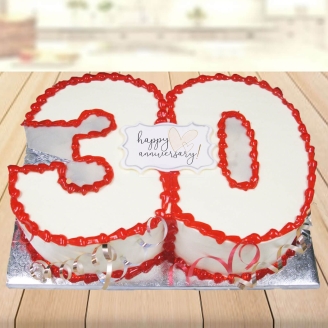 30th Anniversary Special Delicious Cake