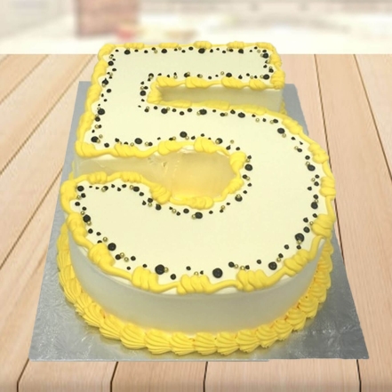 5th Birthday Special Digit Cake