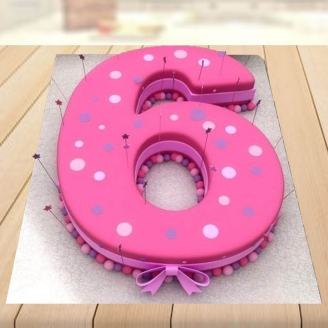 6th Birthday Special Fondant Cake