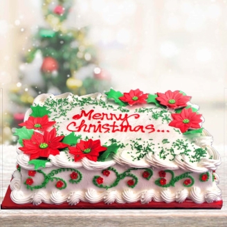 Merry Christmas Special Vanilla Cake
