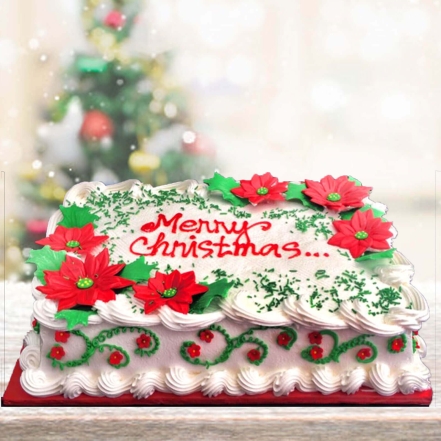 Merry Christmas Special Vanilla Cake