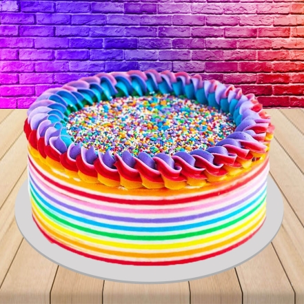 Happy Holi Rainbow Cakes